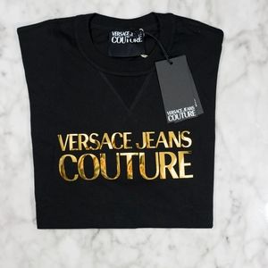Versace Jeans Couture Black w/ Gold Design Men's M. NWT